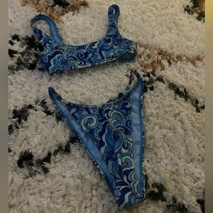 blue pacsun bikini